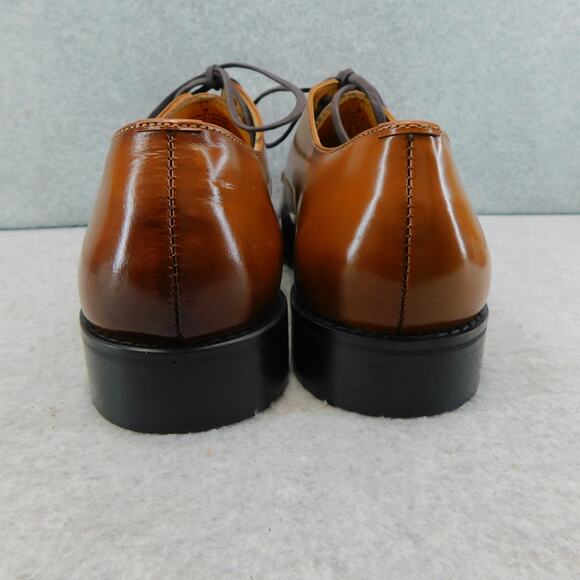 Express Men's Leather Cognac Polished Dress Shoes - Size 8 New - Picture 5 of 9
